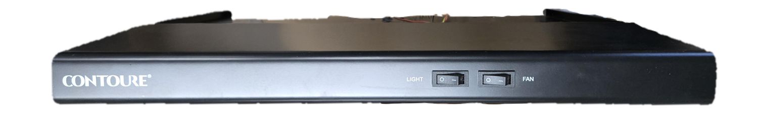 Contoure 22&quot; Low Profile Black Non-Ducted Range Hood