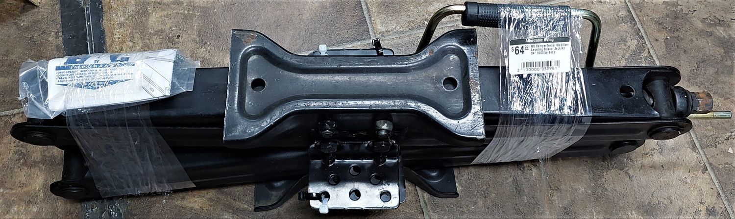 RV CamperTrailer Stabilizer Leveling Scissor Jack Kit 24&quot; 5000lbs Set 2