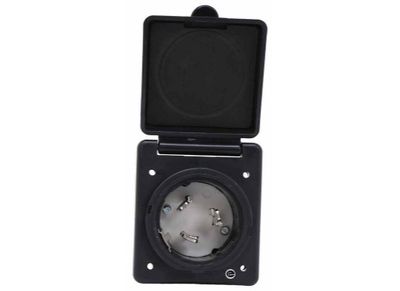 Mighty Cord 50 Amp 125/250v Easy Lock Inlet Black