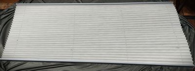 74&quot; x 44&quot; Pleated Cloth Night Shade - Gray