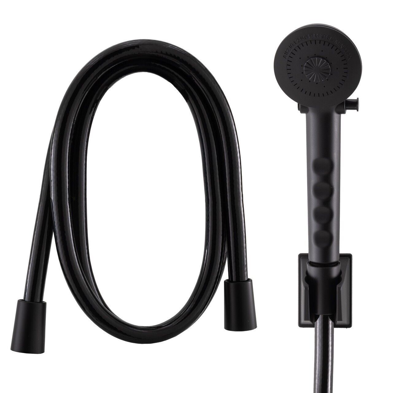 Handheld Shower Wand and Hose - Black