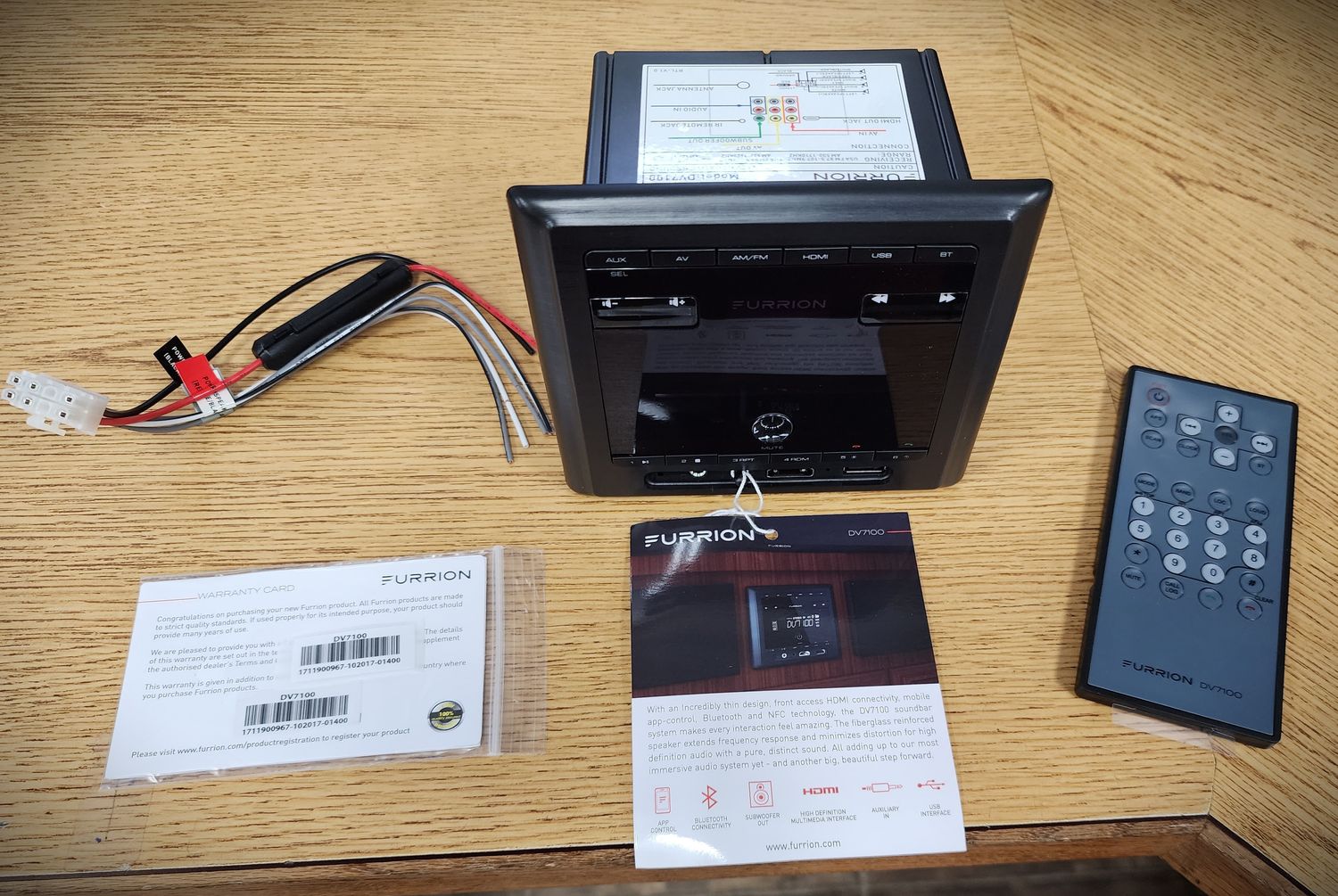 Furrion Stereo  DV7100 With Remote AM/FM BT USB  HDMI 20w