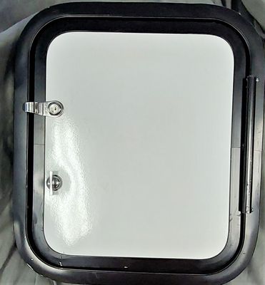 16&quot; x 14&quot; Baggage Door - White with Black Trim