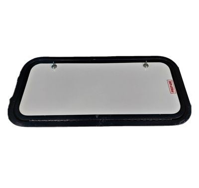 14&quot; x 30&quot; Baggage/Propane Door - White with Black Trim
