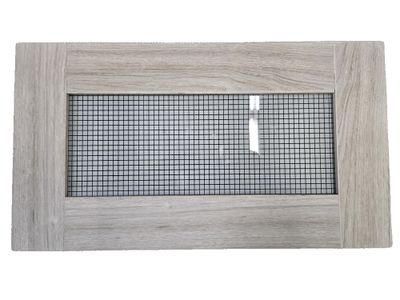 18&quot; x 10&quot; - Cabinet Door - Gray - Woodgrain - with Glass