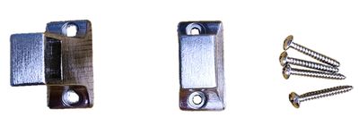 Brushed Nickel Towel Bar End Brackets