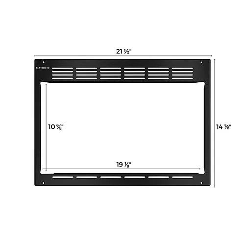 Contoure Microwave Trim Kit 20 1/2" x 12" Black