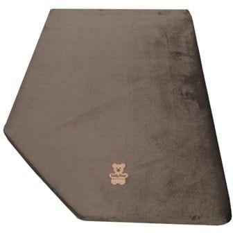 Lippert Teddy Bear Corner Cut Bunk Mattress 3&quot; x 51&quot; x 74&quot; - Brown - Left Cut