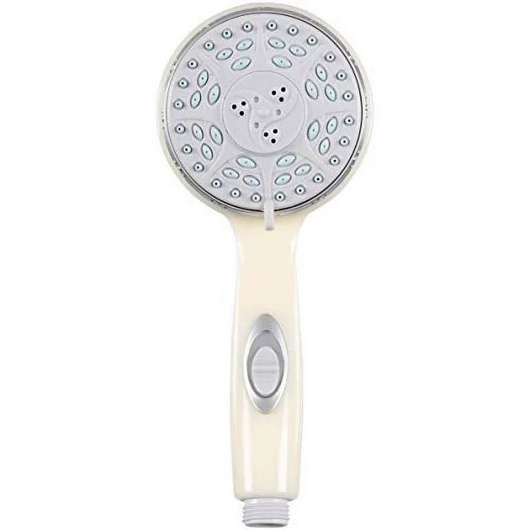 Camco - Shower Head - Hand Held - 4 Spray Settings - On/Off - White