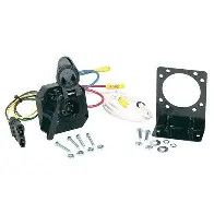 Hoppy Trailer Wiring Connector Adapter - Multi Tow - 4 Flat To 6-Way Pin and 4 Flat - PN 47175
