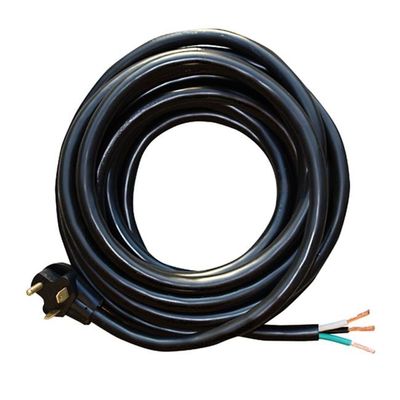 Power Cord - 30 Amp Male Plug End - 10/3 Gauge 35' w/o Female Plug