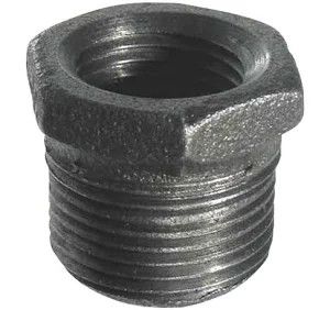 Hex Bushing 1/2&quot; x 1/4&quot; Cast Iron Pipe Fitting
