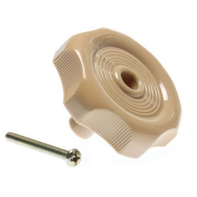 RV Designer  Window/Roof Vent Knob 1&quot; Shaft Beige