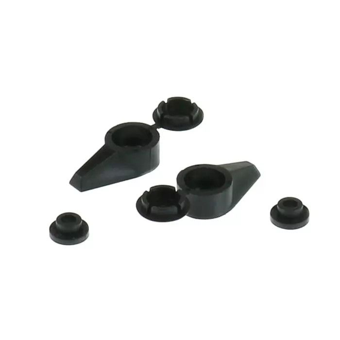RV Designer - Shower Door Catch - Black - Plastic - Set of 2