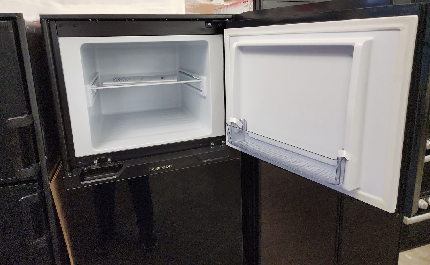 Furrion Arctic 12V Refrigerator - 10 cu. ft. - Black Glass Front