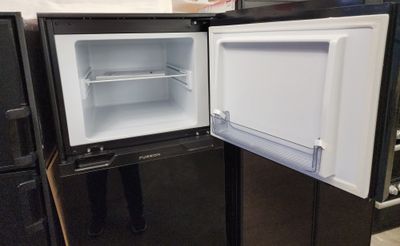 Furrion Arctic 12V Refrigerator - 10 cu. ft. - Black Glass Front