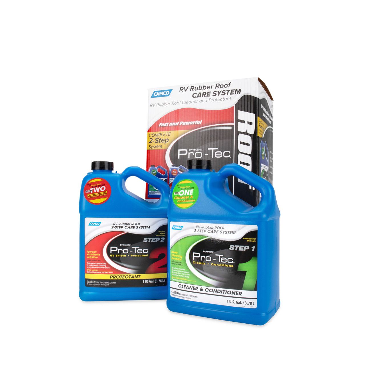 Camco 2-Step Rubber Roof Care System