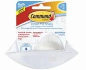 3M Command Soap Dish w/Mounting Strips