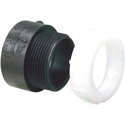 Nibco ABS 1-1/2&quot; DWV Hub x SJ Trap Adapter
