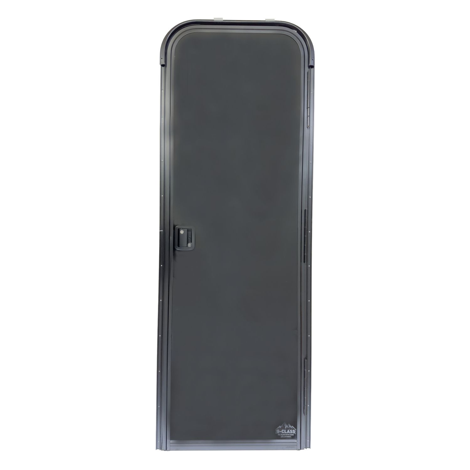 24&quot; x 72&quot; Entry Door - Right Hinge - Full Black Glass Front