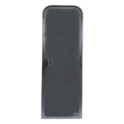 24&quot; x 72&quot; Entry Door - Right Hinge - Full Black Glass Front