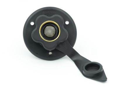 B &amp; B Fresh Water Inlet /Fill Flush Mount with Flange - Black Brass - PN 94215