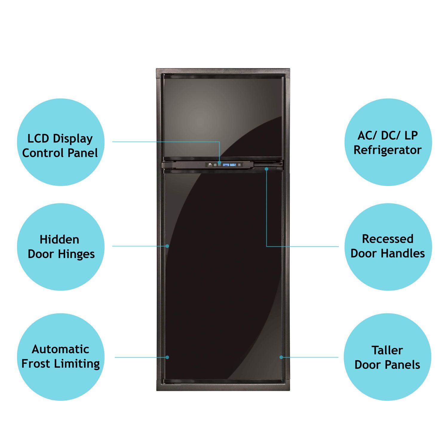 Norcold 8 cu ft Refrigerator N8X FRM6 - right hinge