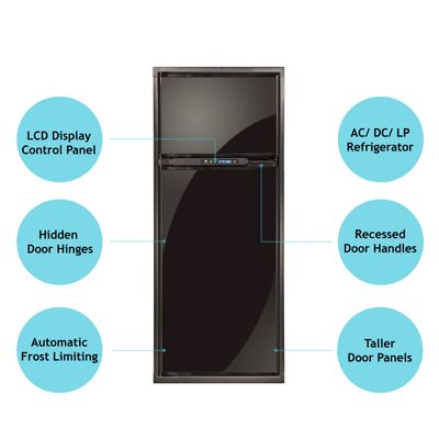 Norcold 8 cu ft Refrigerator N8X FRM6 - right hinge