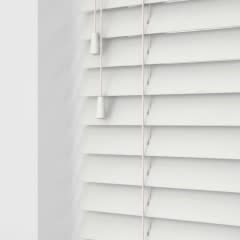 22 1/2&quot; x 40&quot; Faux Wood Plantation Blind - 1 1/2&quot; Slats - White