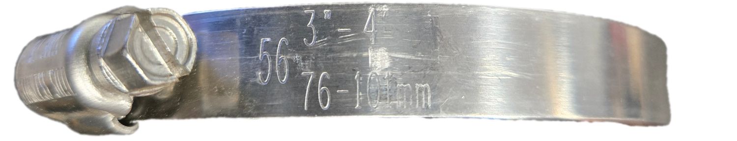 Hose Clamp - 3&quot; x 4&quot; Single - #56