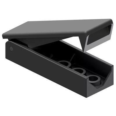 Spring Loaded RV Baggage Door Catch  2PK - Black