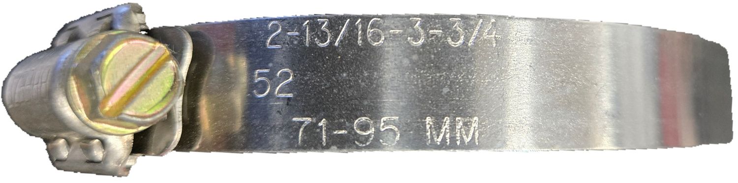Breeze Hose Clamp - 2 ¹³⁄₁₆&quot; x 3 ¾&quot; Single - #52