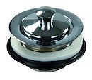 Sink Drain/Strainer 1 1/2&quot; Chrome Plated Plastic with Stopper