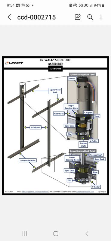 LCI In Wall® Slide Out Assembly 32 1/4