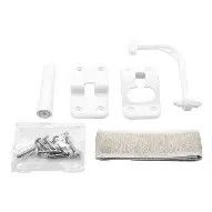 Camco 90 Degree Entry  Door Holder Kit White Plastic C42373