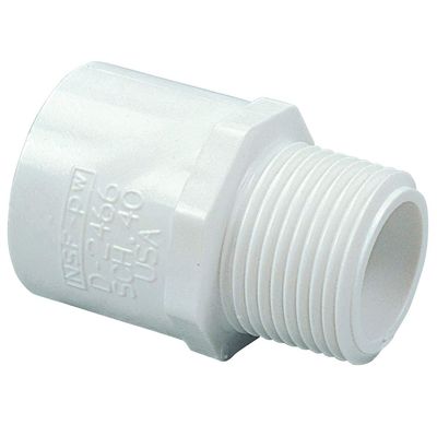 Nibco 1&quot; PVC Adapter 3/4&quot; MPT
