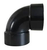 Sewer Waste Valve Fitting - 1 1/2&quot; Hub - 90 Degree Short Turn