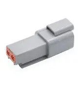 2 Position Housing Connector for Male Terminals, Wire to Wire - PN DTP04-2P