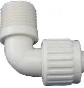 Elkhorn Fresh Water Adapter Fitting 1/2&quot; PEX x 1/2&quot; Male Pipe Thread 90-degree Elbow