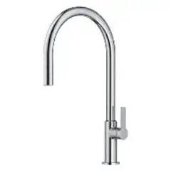 Structured Flow Kitchen Faucet with Single Handle - Chrome Sprayer