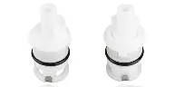 Cartridge Replacement Kit for RV Faucet Acrylic Knobs - White - 2 Pack