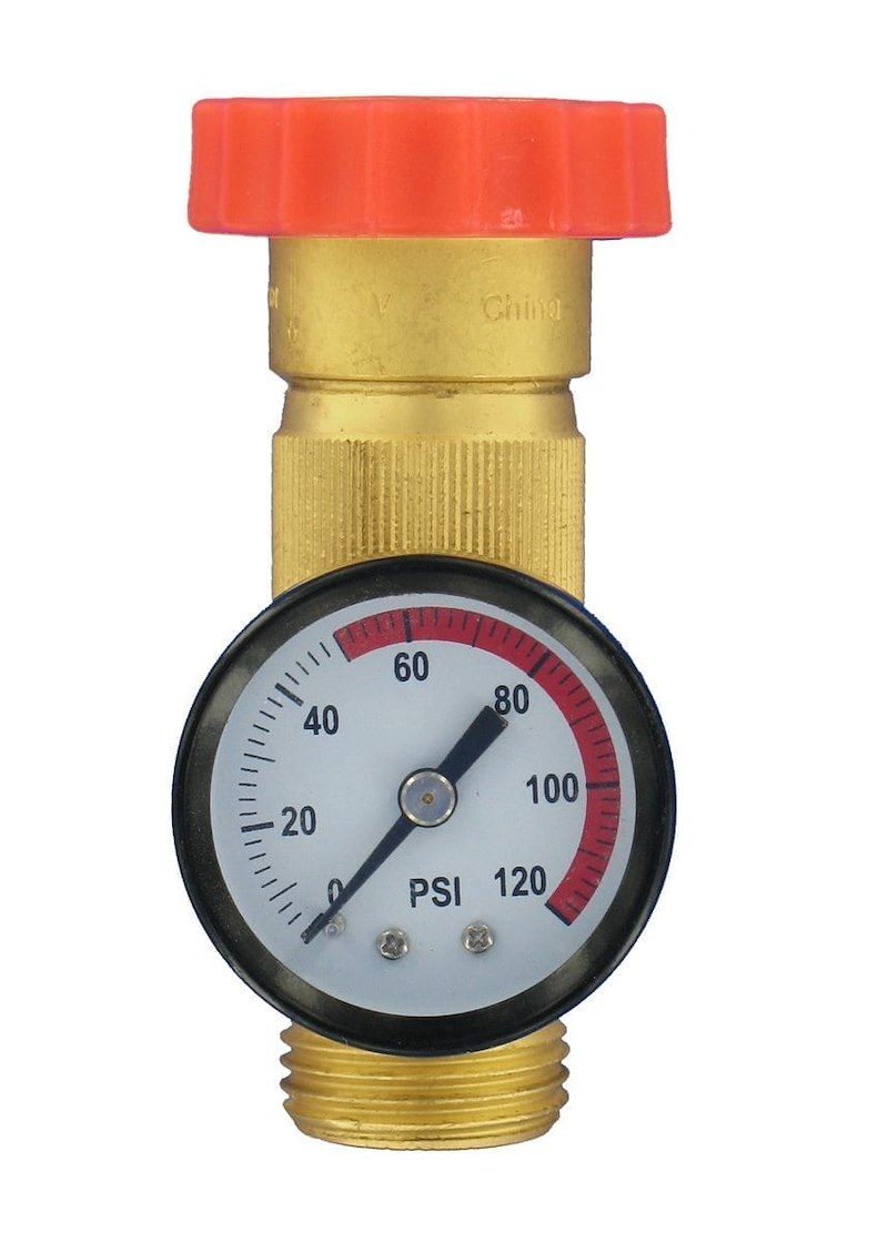 Fresh Water Regulator Brass - 40-50 PSI with Gauge