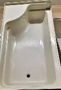 Bath Tub with Seat - 50&quot; x 30&quot; - Parchment