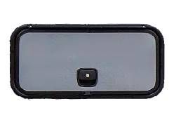 35&quot; x 14&quot; Baggage Door with Slam Latch - Gray with Black Trim
