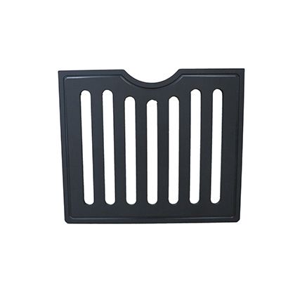 Sink Cover - 13 3/8&quot; x 11 3/4&quot; -  Slotted Black Acrylic