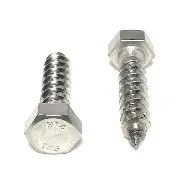 Hex Head Lag Screw - 9/32" x 2" - 5 Pack