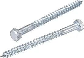 Hex Head Lag Screw - 9/32" x 4" - 5 Pack