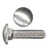 1/4&quot;-20 x 1&quot; Zinc Carriage Bolts - 5 Pack