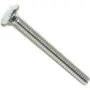 1/4&quot;-20 x 2 1/2&quot; Zinc Carriage Bolts - 5 Pack