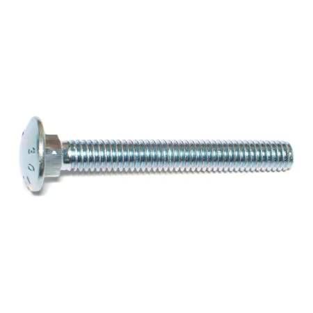 5/16&quot;-18 x 2 1/2&quot; Zinc Carriage Bolts - 5 Pack